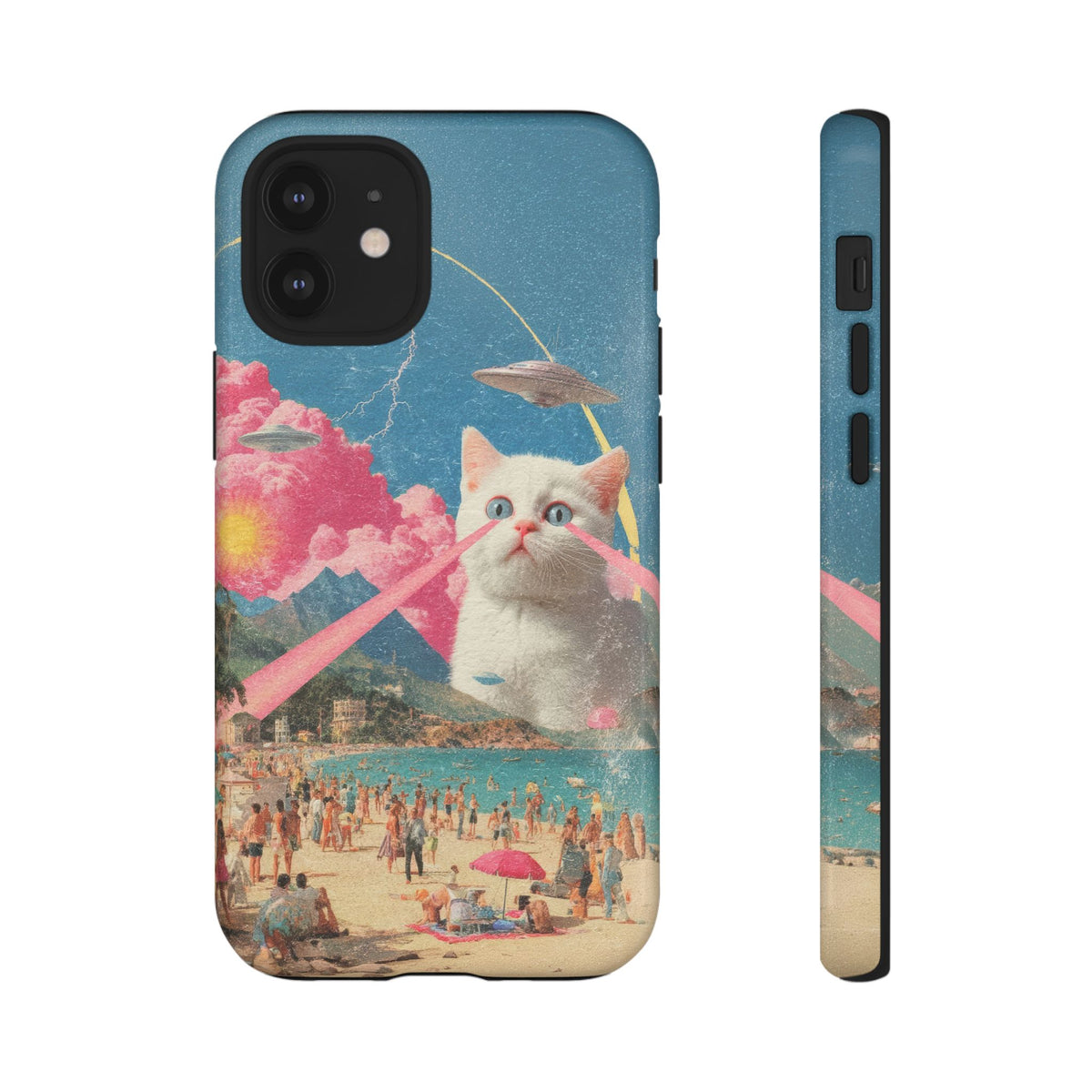 Vintage Alien UFO Graphic Tough Phone Cases