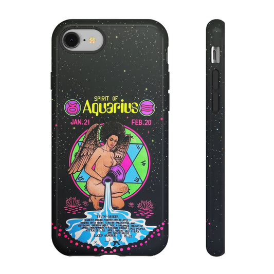 Spirit of Aquarius - Vintage Zodiac Sign Graphic Tough Phone Cases