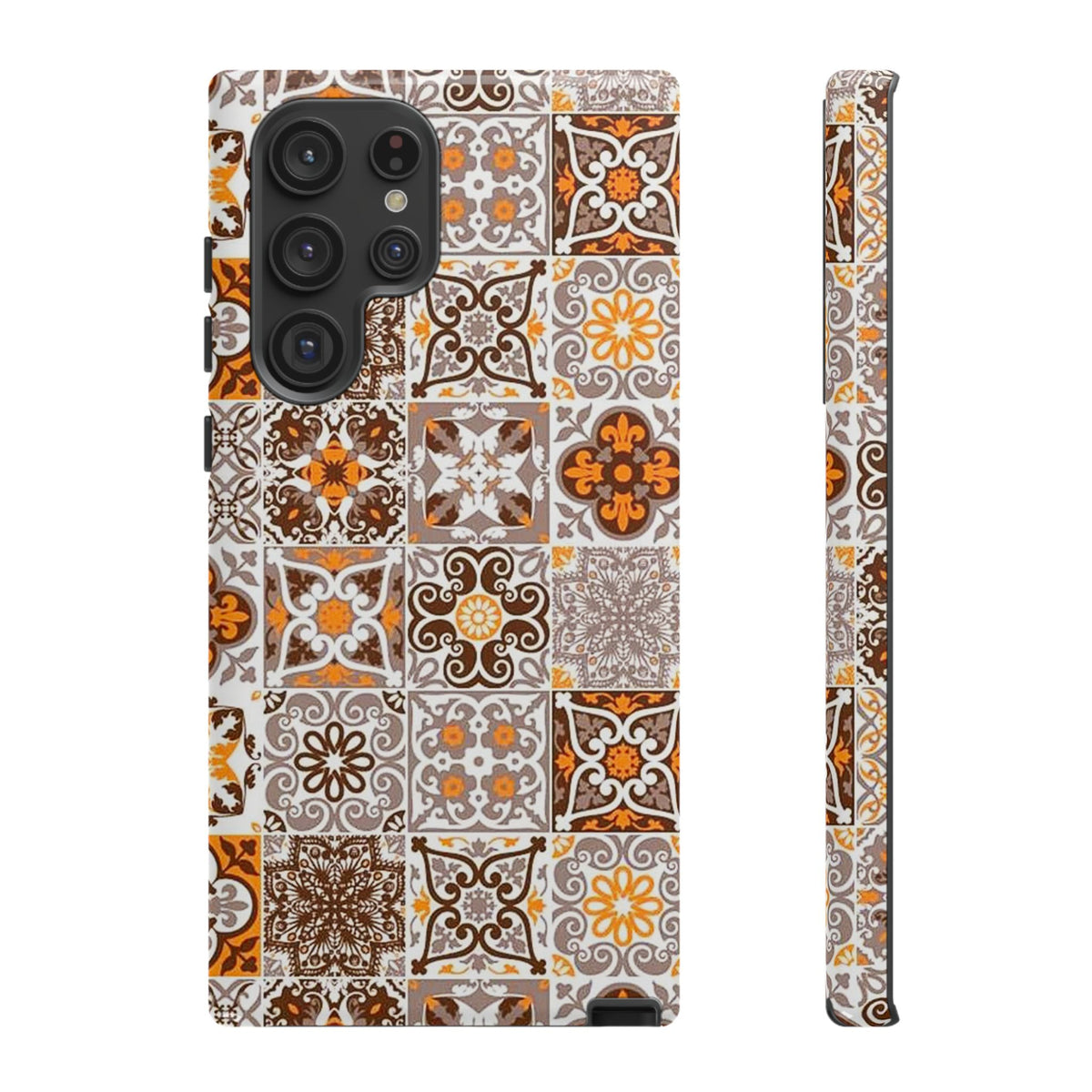 Vintage Mosaic Tile Graphic Tough Phone Cases