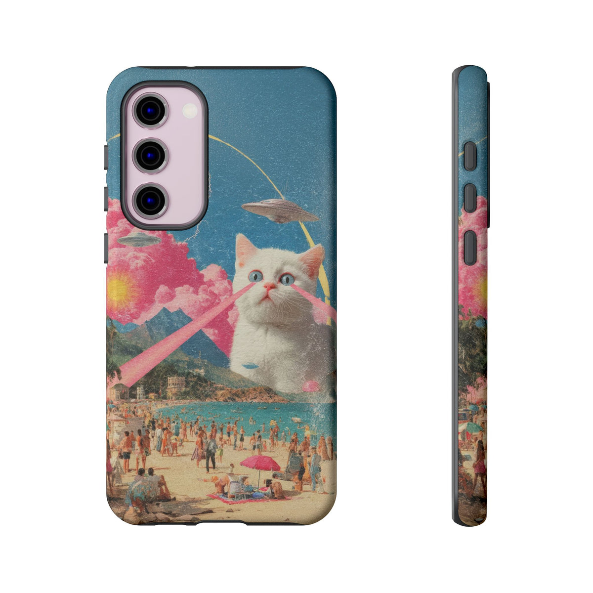 Vintage Alien UFO Graphic Tough Phone Cases