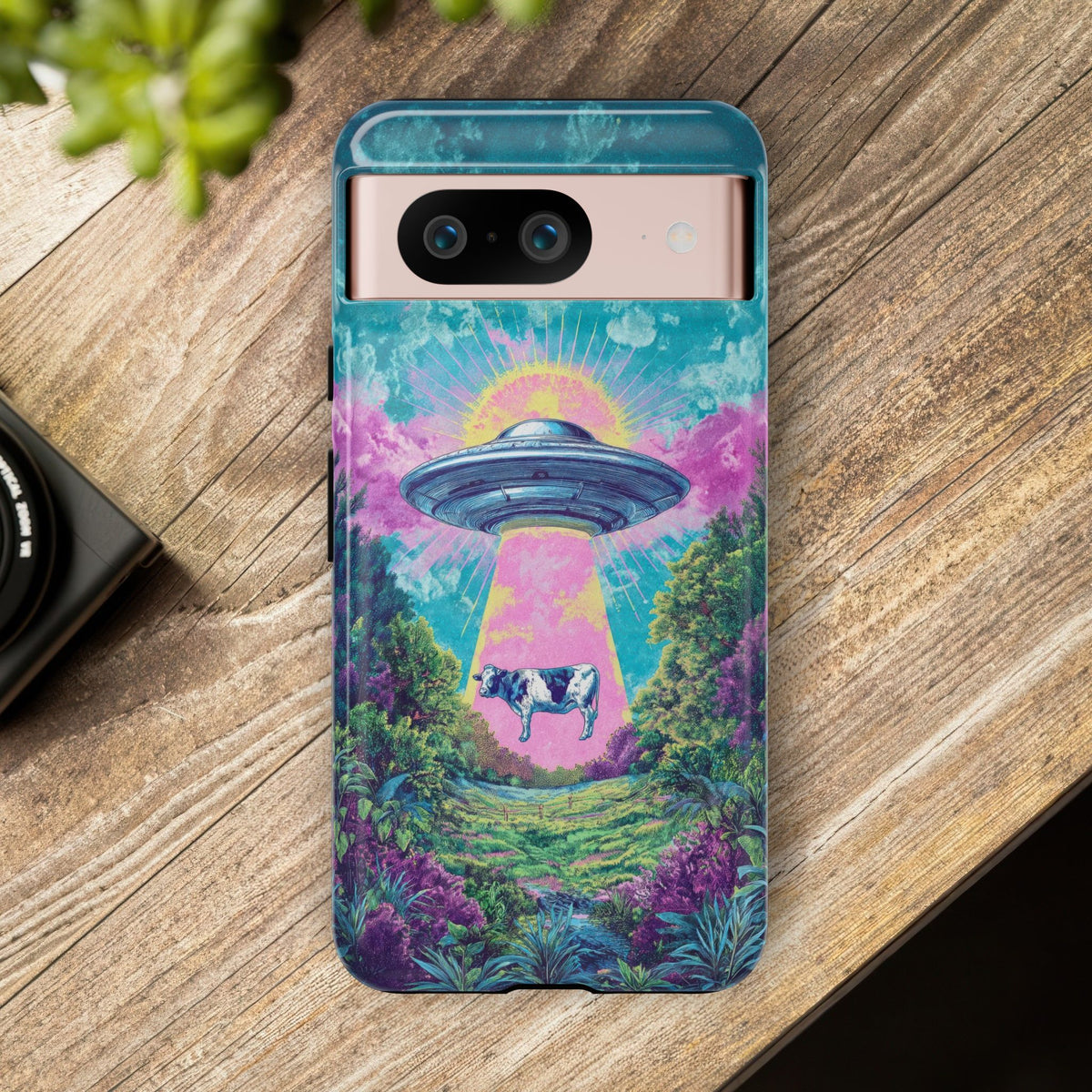 Vintage Alien UFO Graphic Tough Phone Cases