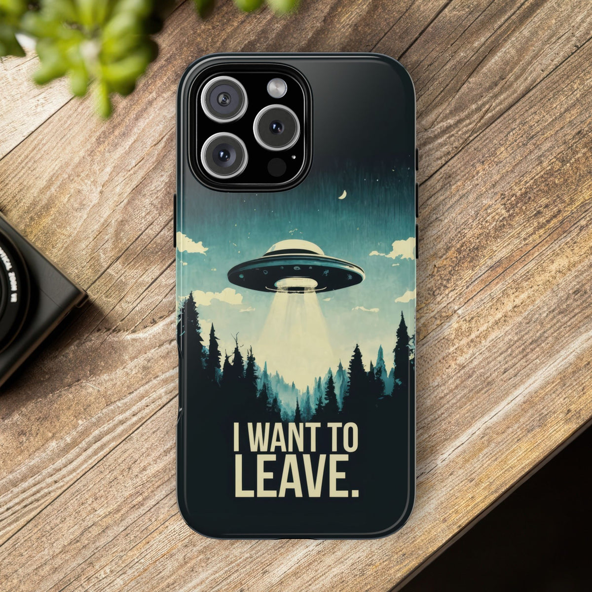 Vintage Alien UFO Graphic Tough Phone Cases