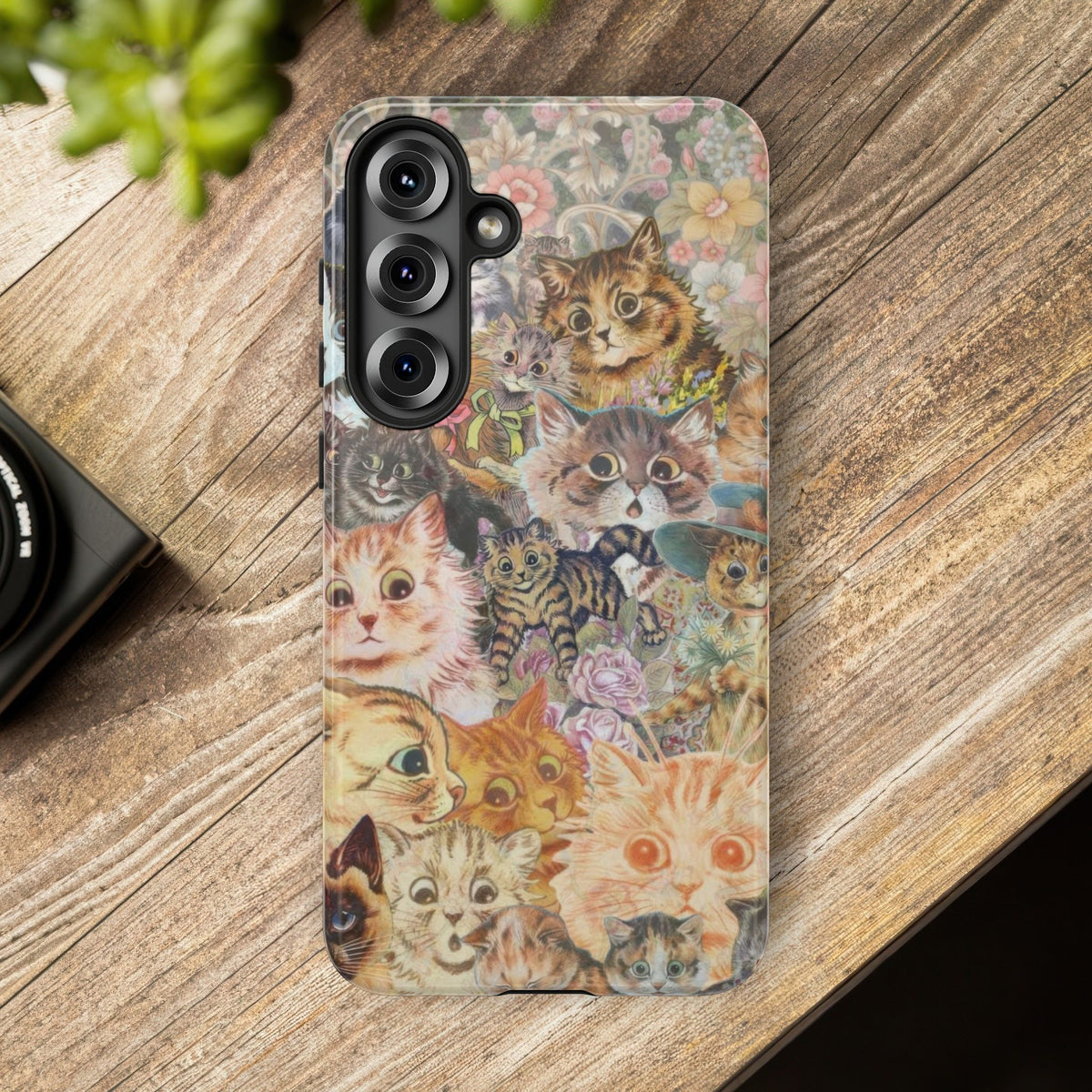 Aesthetic Cats Case - Vintage Kitty Graphic Tough Phone Cases