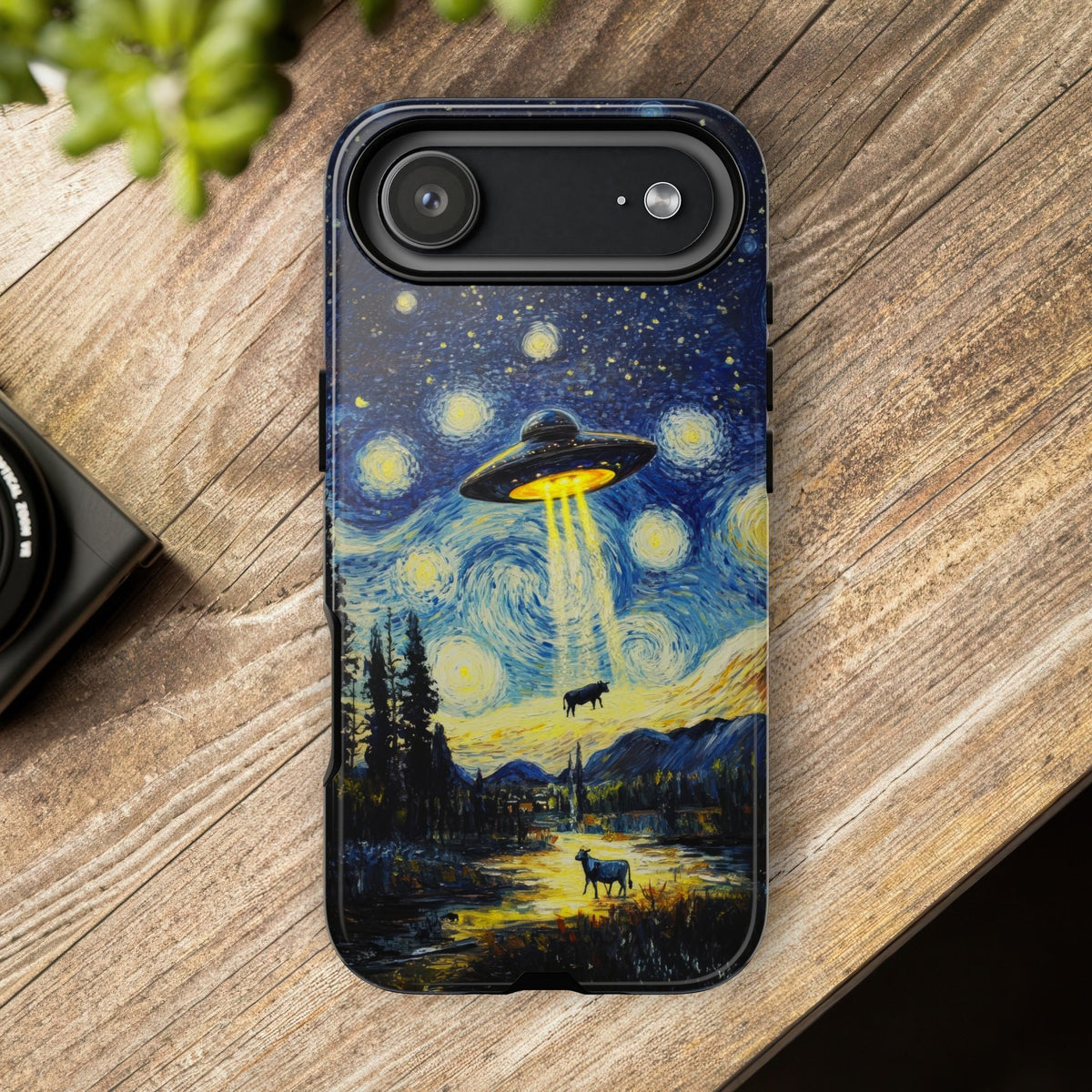Vintage Alien UFO Graphic Tough Phone Cases