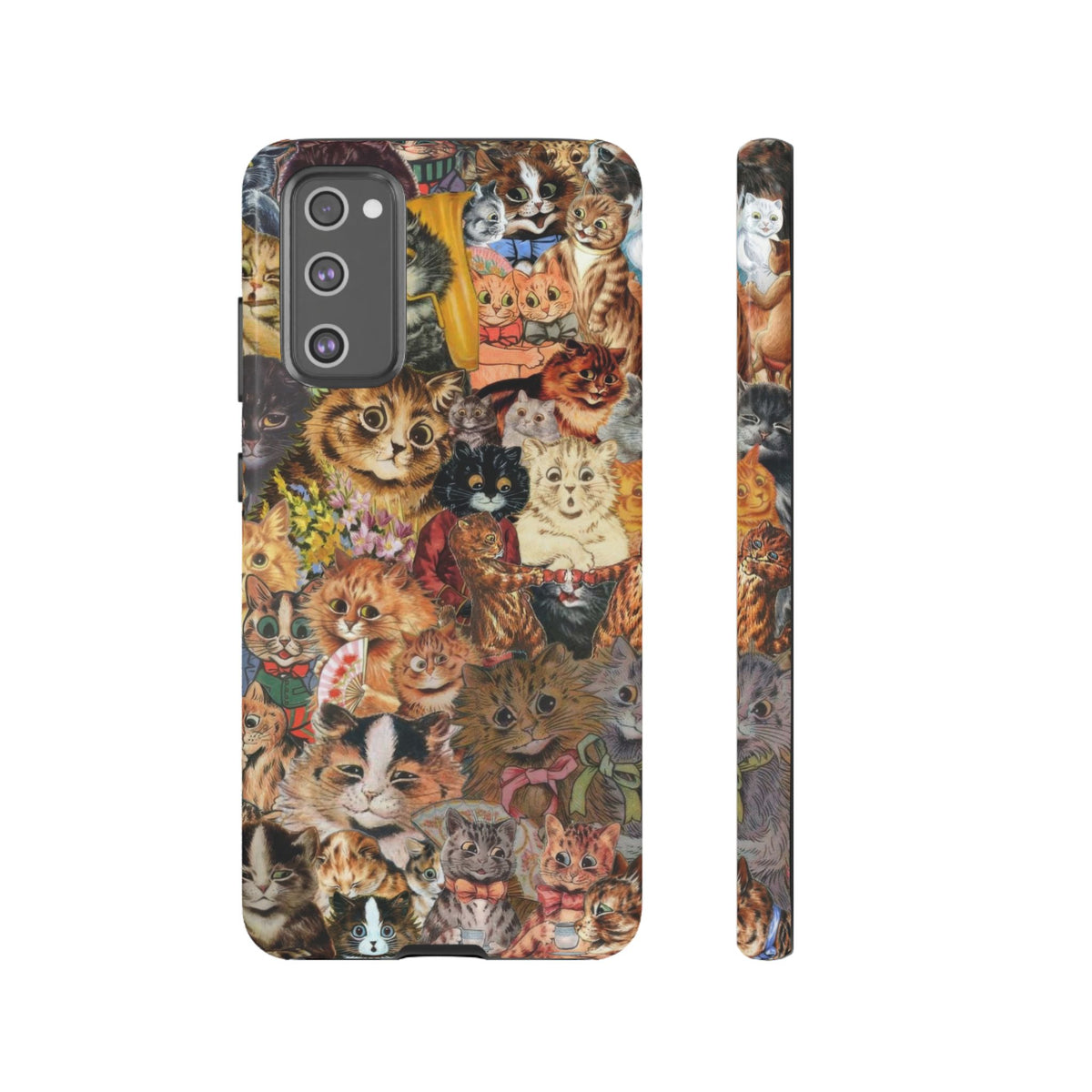 Aesthetic Cats Case - Vintage Kitty Graphic Tough Phone Cases