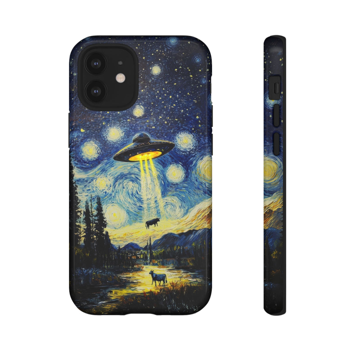 Vintage Alien UFO Graphic Tough Phone Cases