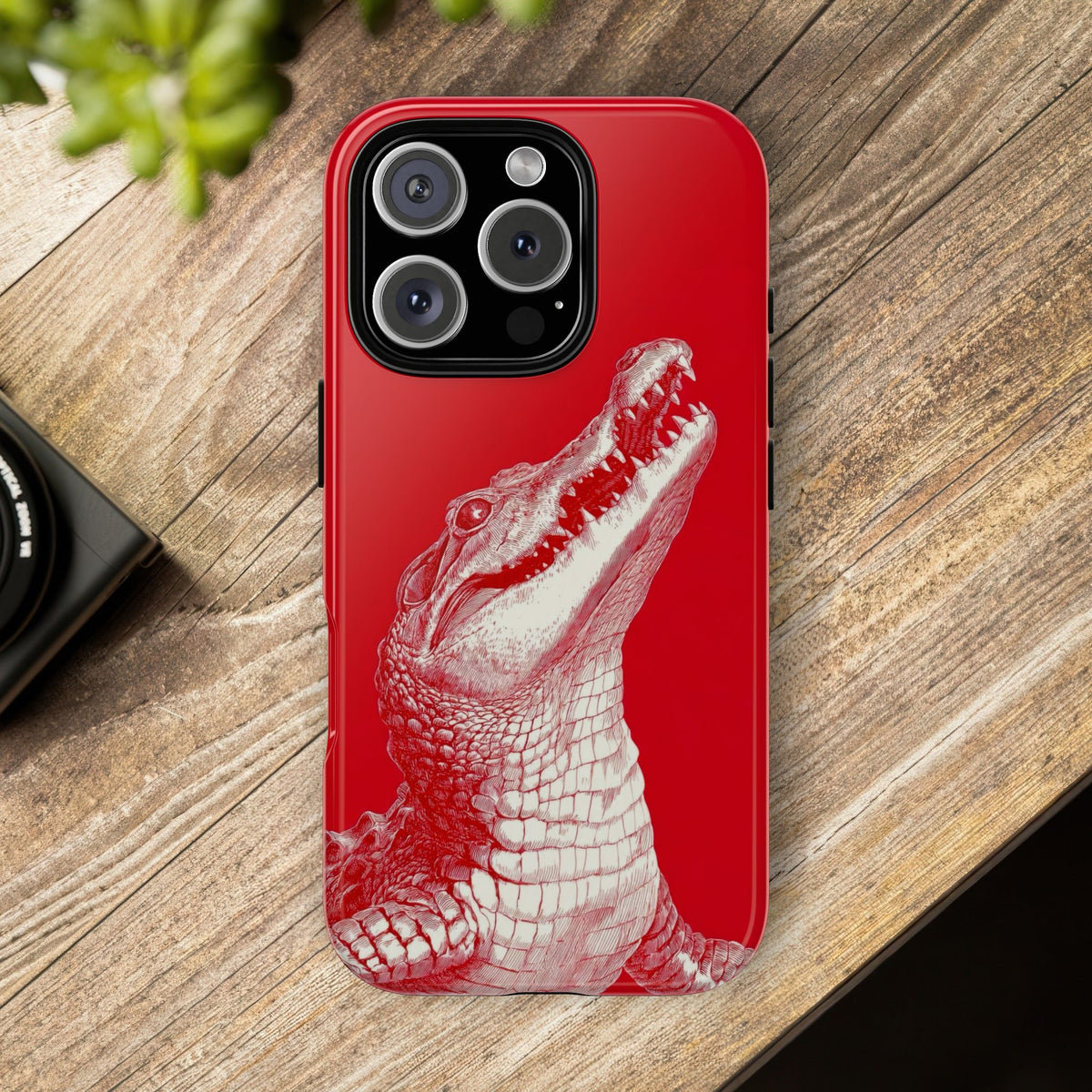 The Crocodile - Etching Style Series Graphic Tough Phone Cases