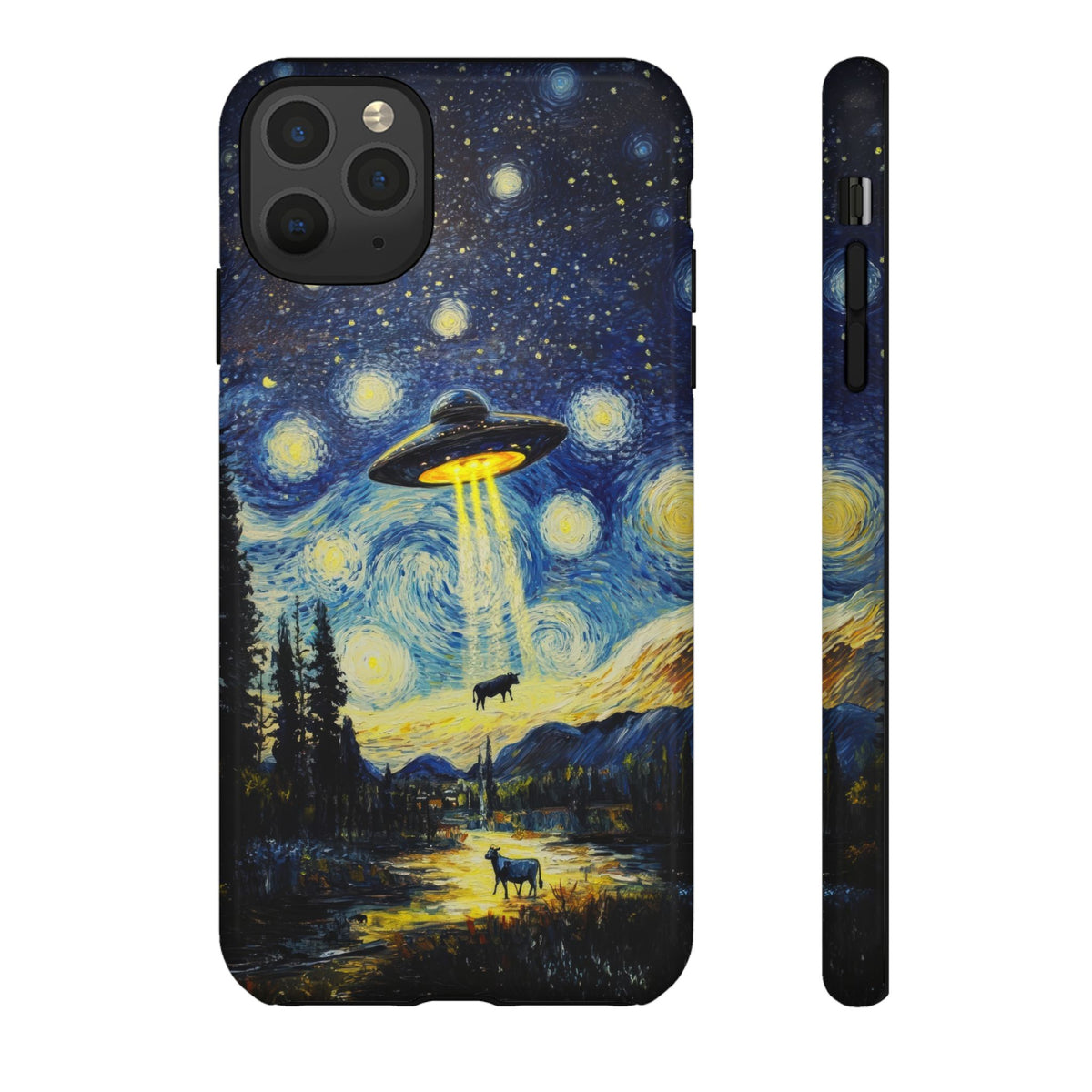 Vintage Alien UFO Graphic Tough Phone Cases