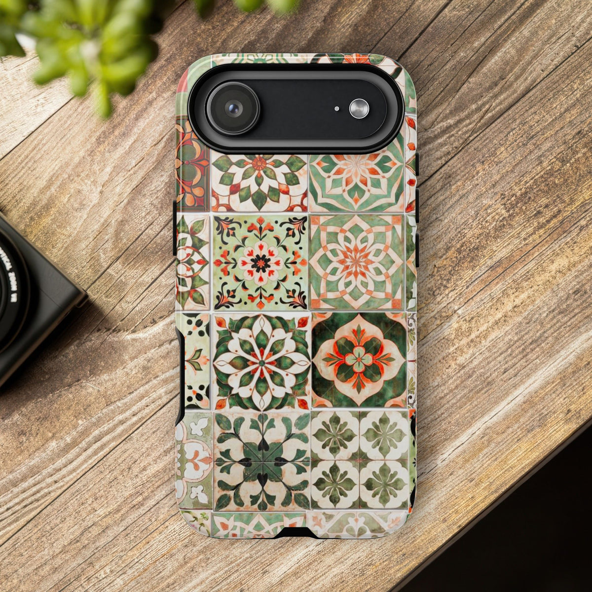 Vintage Mosaic Tile Graphic Tough Phone Cases