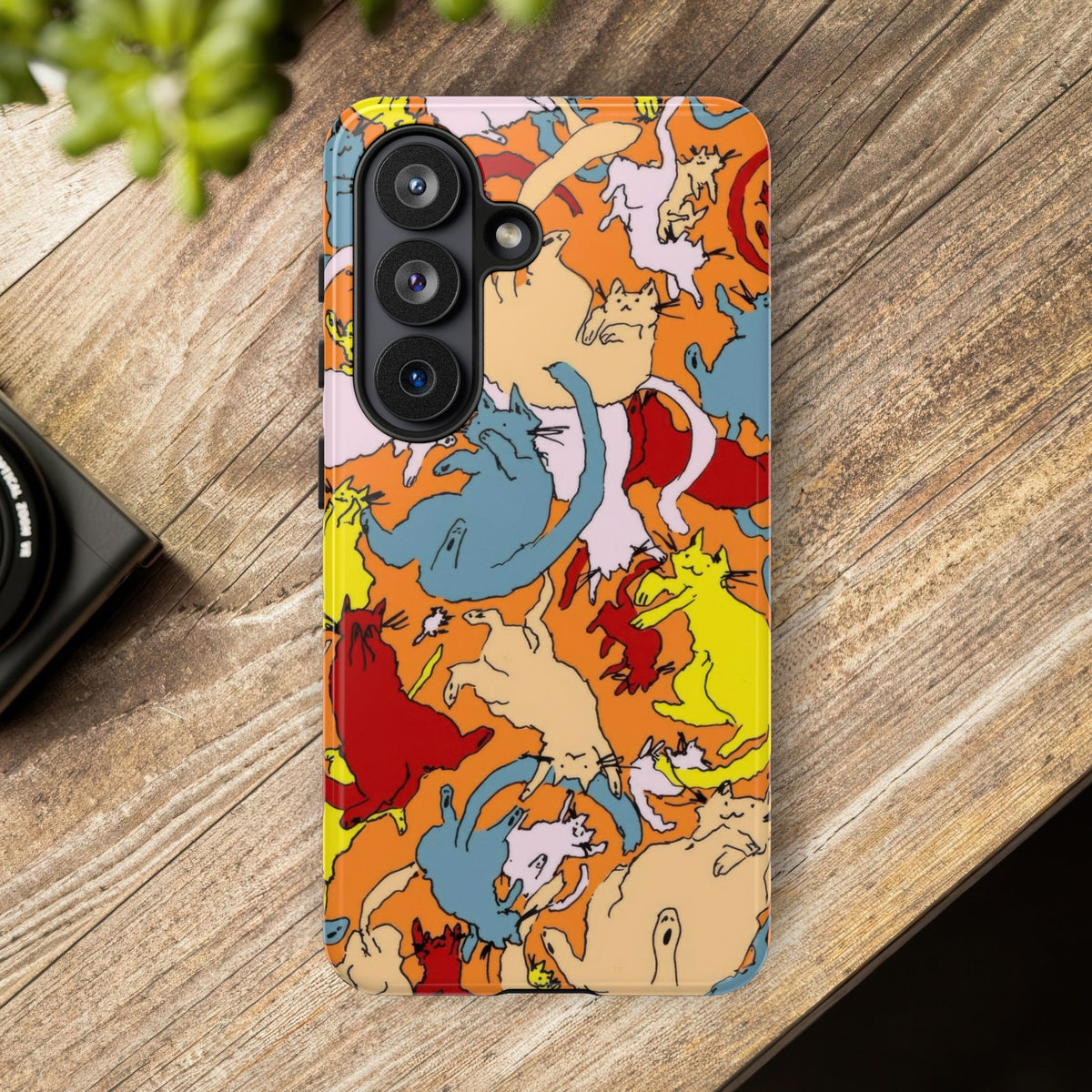 Aesthetic Cats Case - Vintage Kitty Graphic Tough Phone Cases