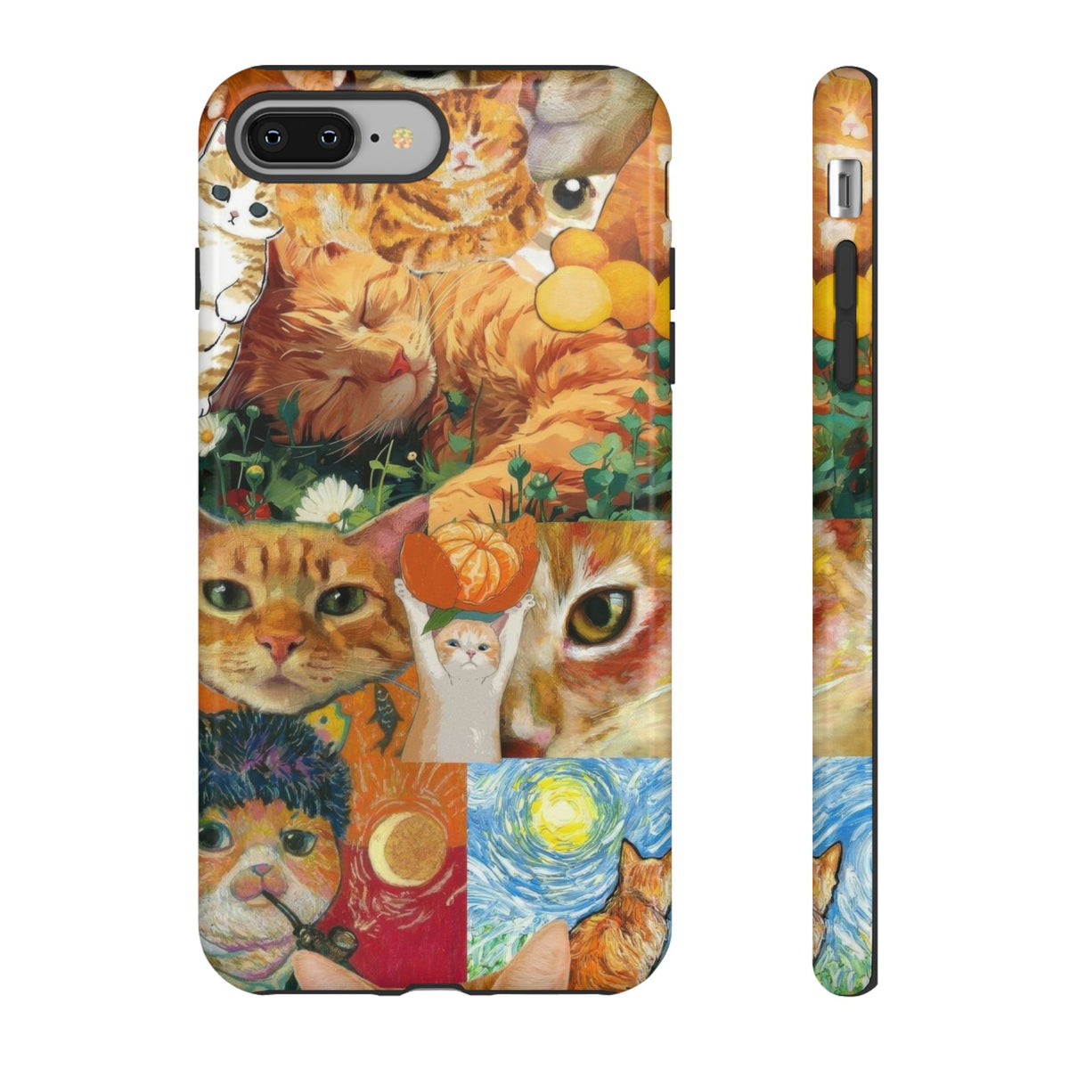 Aesthetic Cats Case - Vintage Kitty Graphic Tough Phone Cases