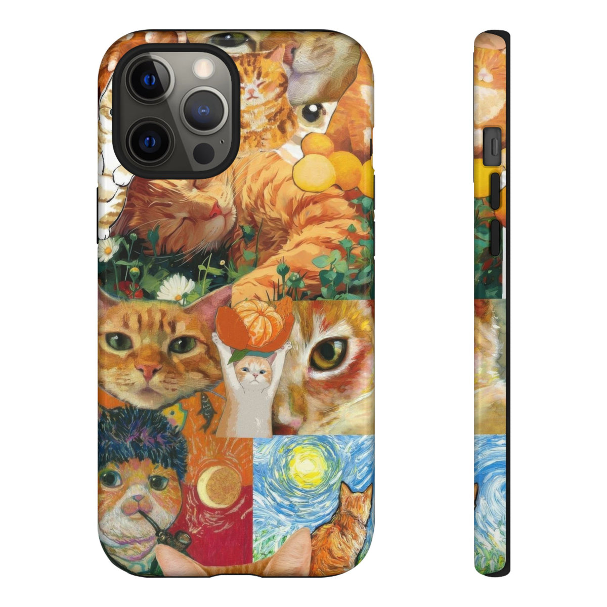Aesthetic Cats Case - Vintage Kitty Graphic Tough Phone Cases