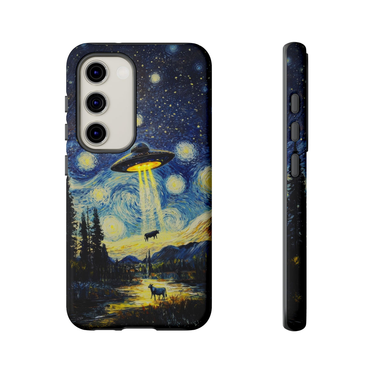 Vintage Alien UFO Graphic Tough Phone Cases