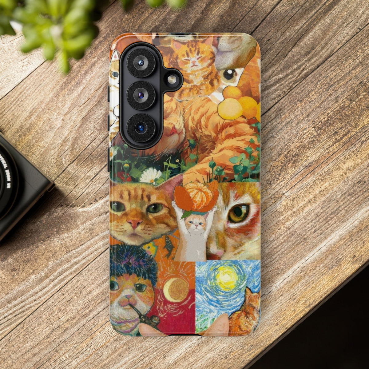 Aesthetic Cats Case - Vintage Kitty Graphic Tough Phone Cases