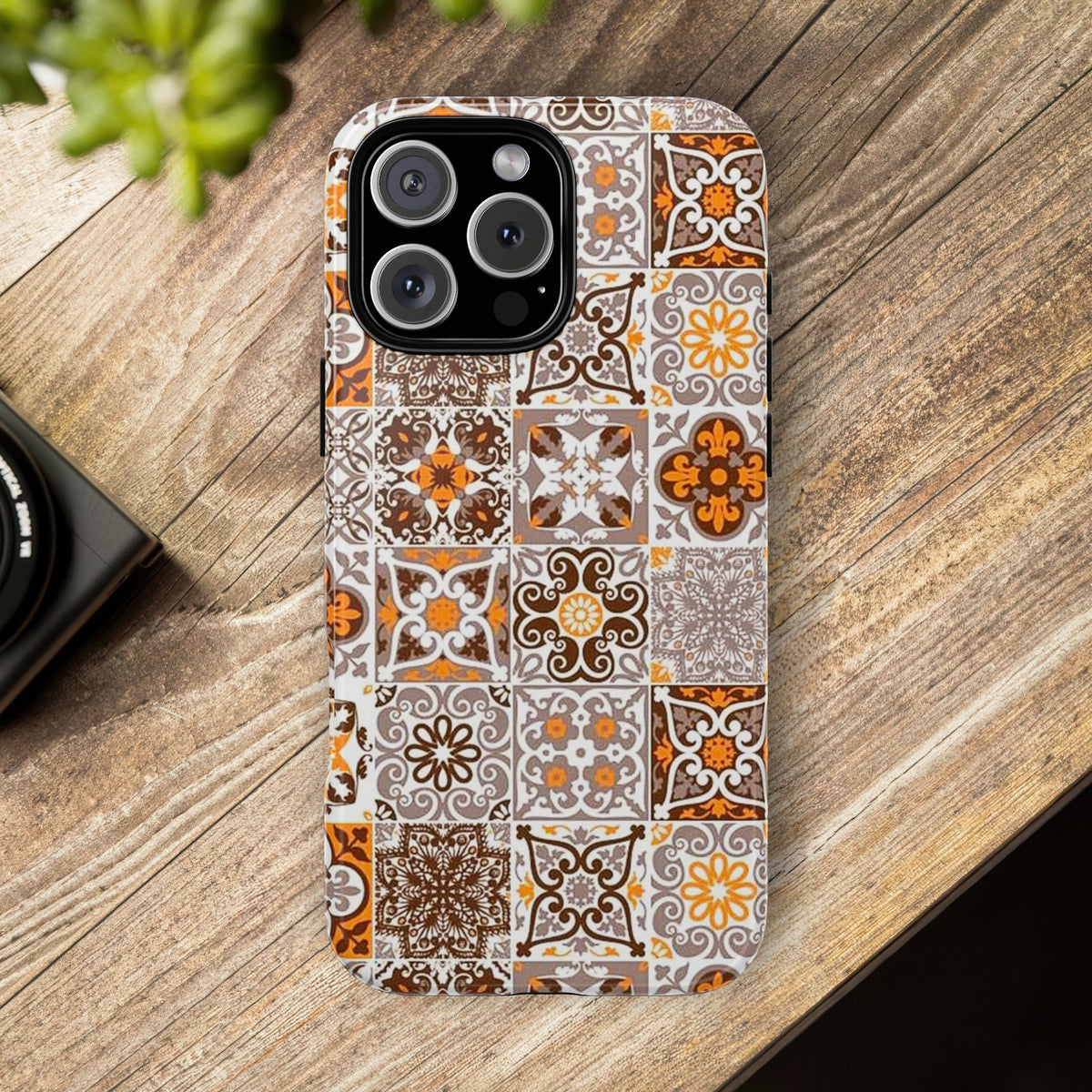 Vintage Mosaic Tile Graphic Tough Phone Cases