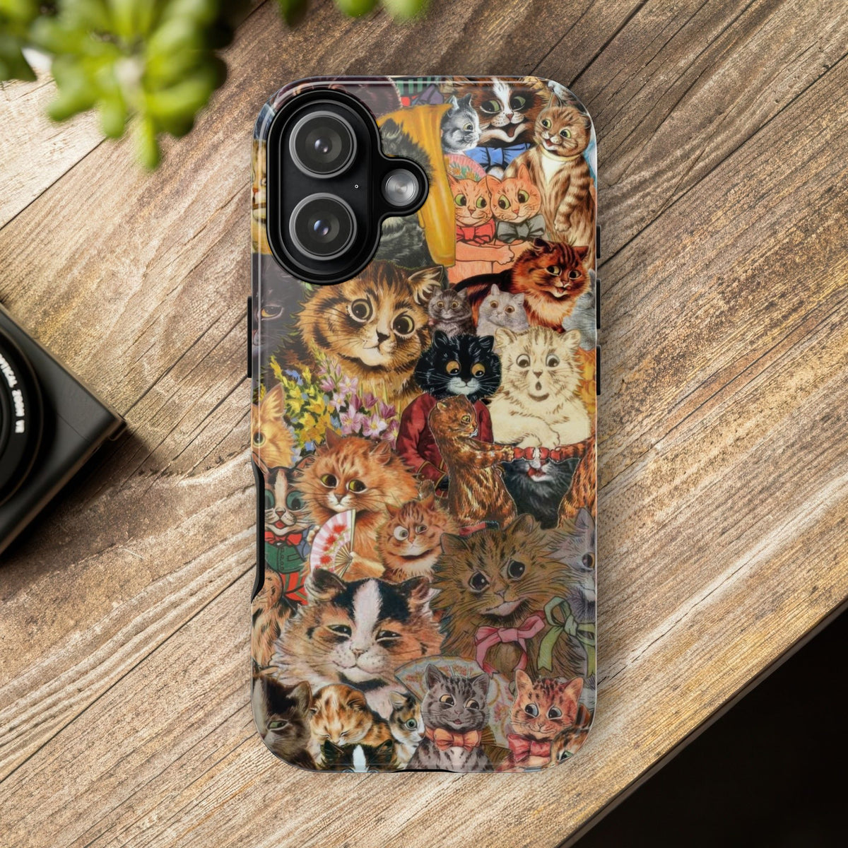 Aesthetic Cats Case - Vintage Kitty Graphic Tough Phone Cases