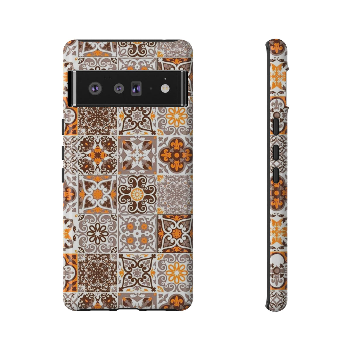 Vintage Mosaic Tile Graphic Tough Phone Cases