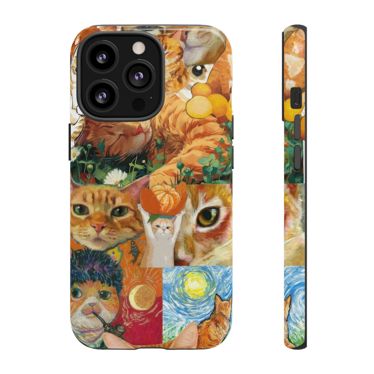 Aesthetic Cats Case - Vintage Kitty Graphic Tough Phone Cases