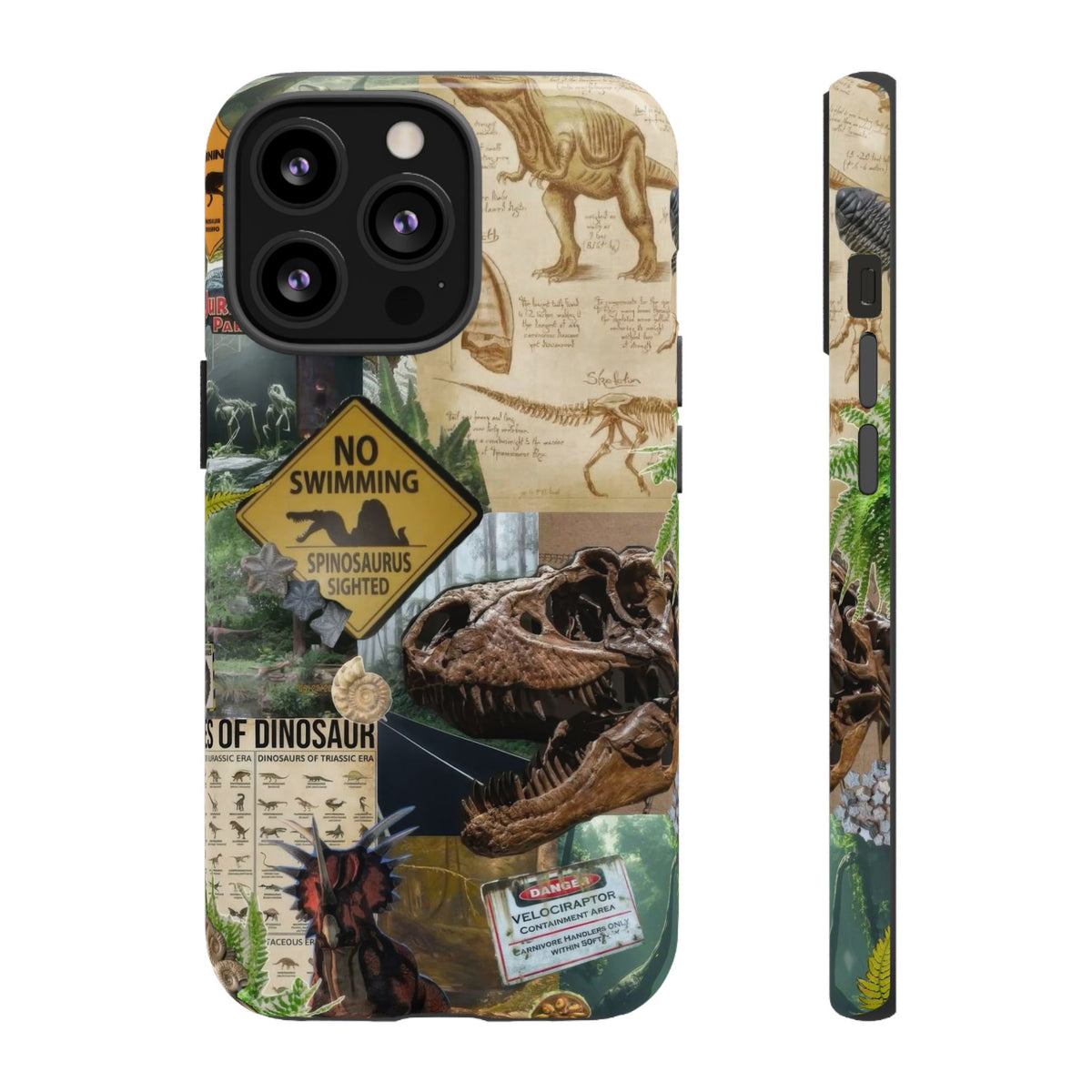 Aesthetic Dinosaur Case - Vintage Jurassic World Graphic Tough Phone Cases