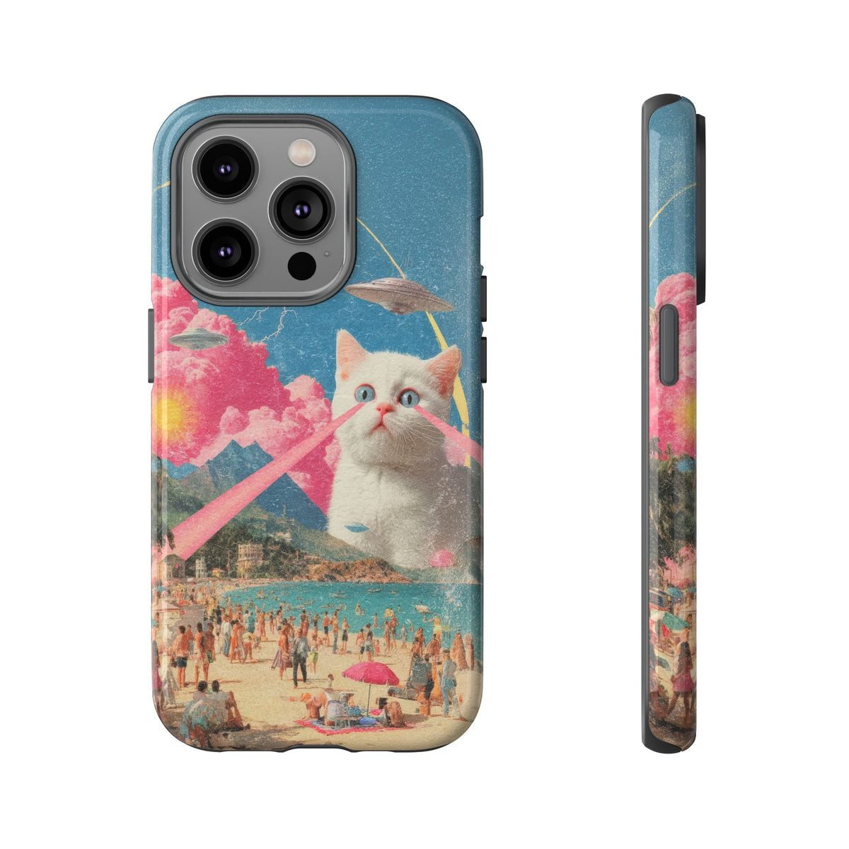 Vintage Alien UFO Graphic Tough Phone Cases