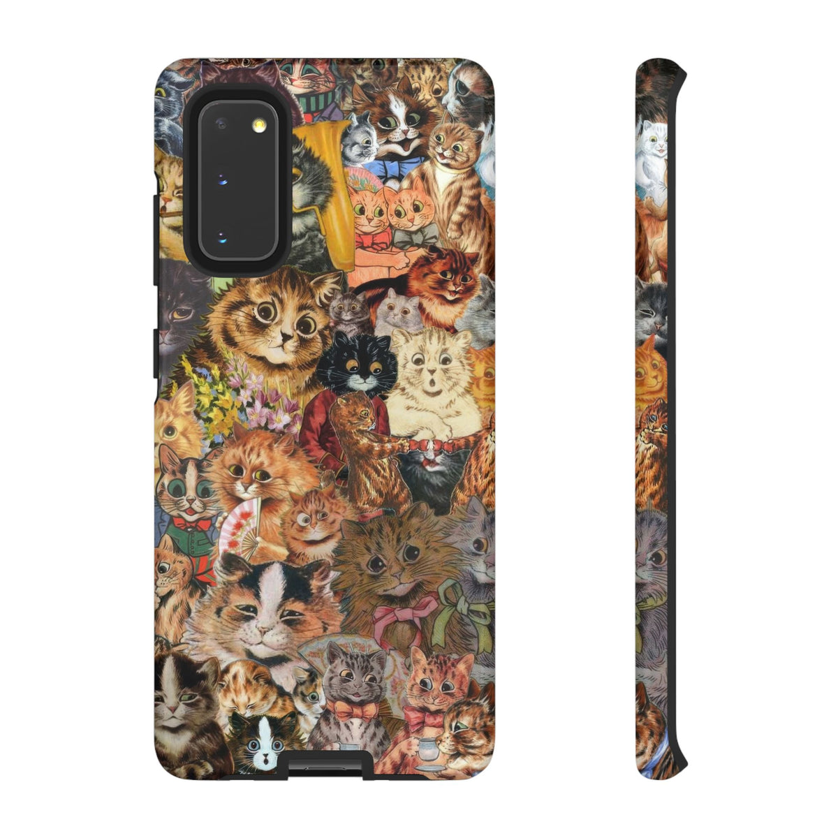 Aesthetic Cats Case - Vintage Kitty Graphic Tough Phone Cases