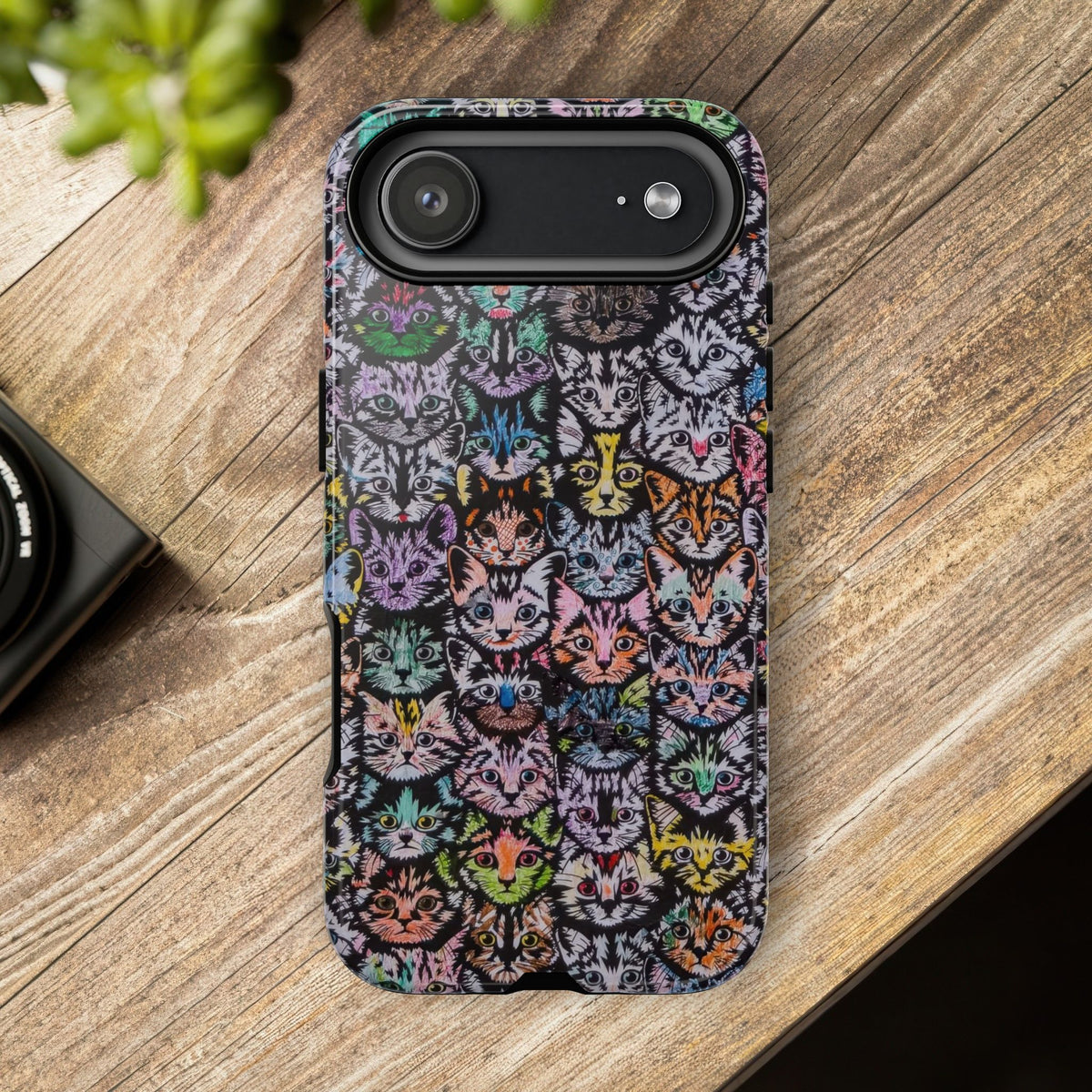 Aesthetic Cats Case - Vintage Kitty Graphic Tough Phone Cases