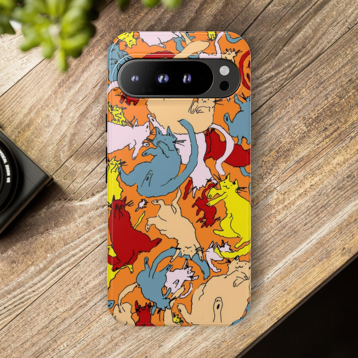 Aesthetic Cats Case - Vintage Kitty Graphic Tough Phone Cases
