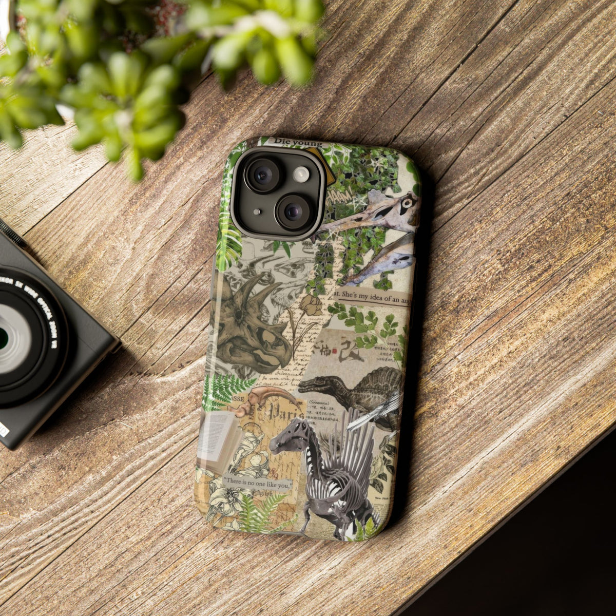 Aesthetic Dinosaur Case - Vintage Jurassic World Graphic Tough Phone Cases