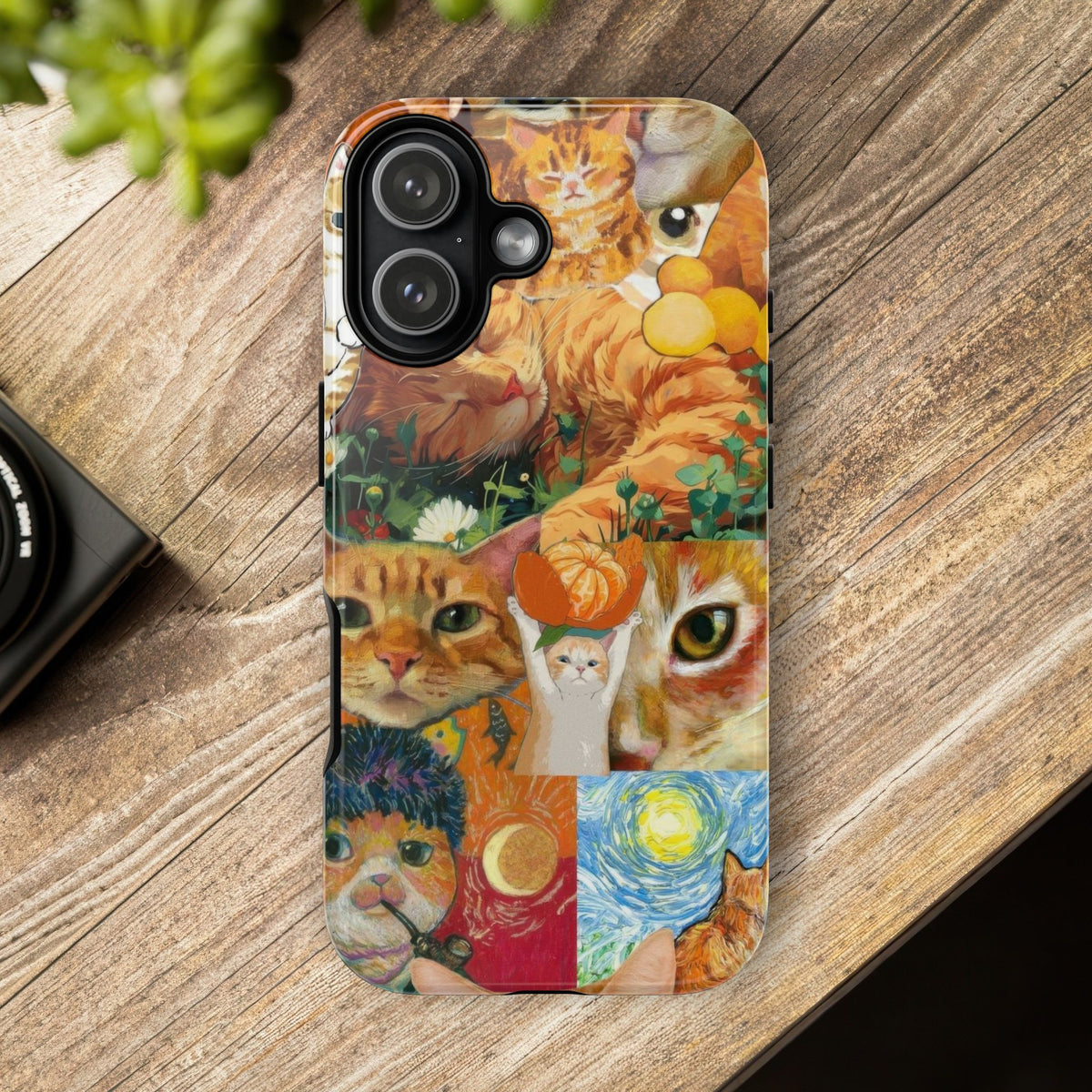 Aesthetic Cats Case - Vintage Kitty Graphic Tough Phone Cases