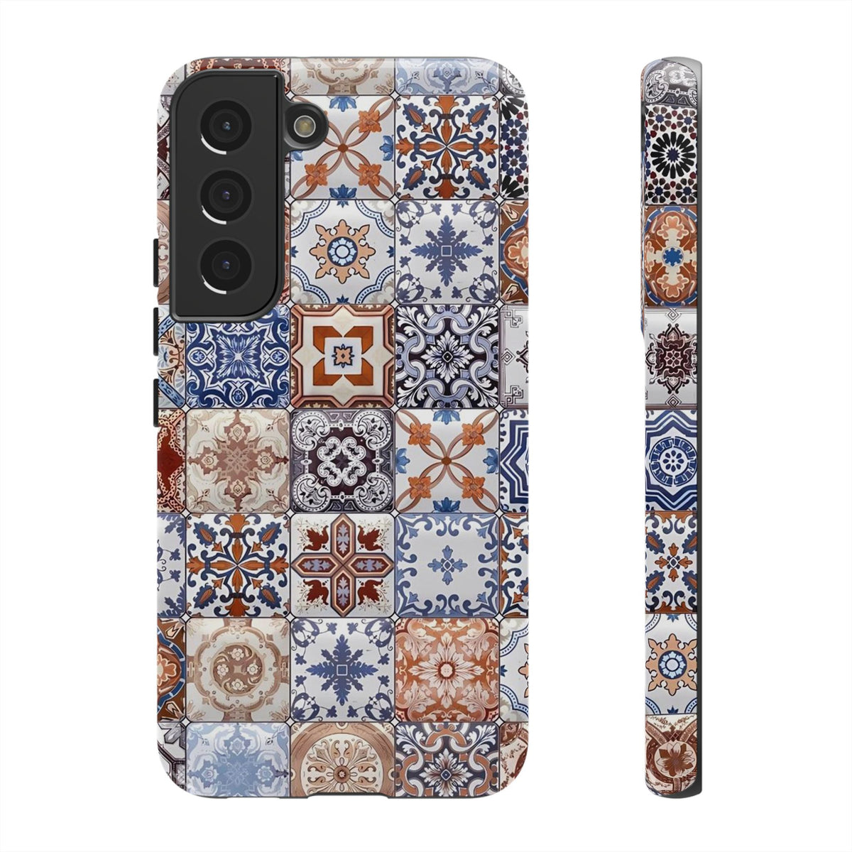 Vintage Mosaic Tile Graphic Tough Phone Cases