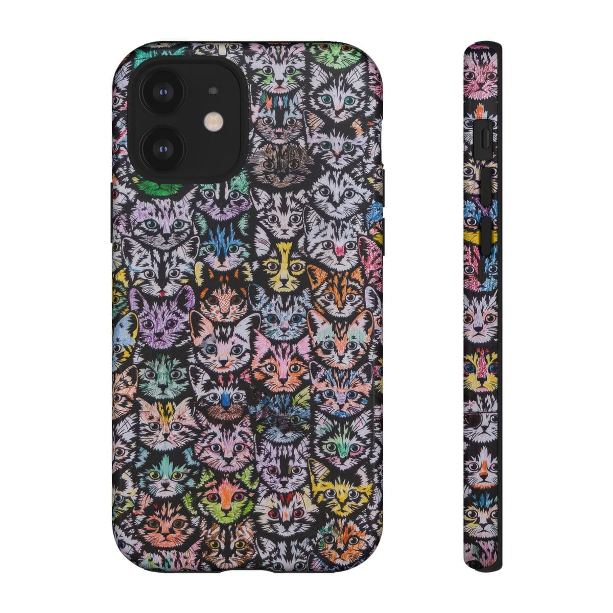 Aesthetic Cats Case - Vintage Kitty Graphic Tough Phone Cases
