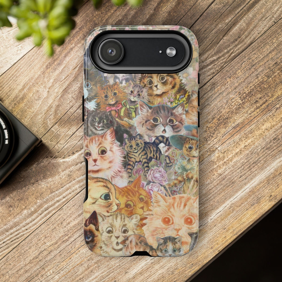 Aesthetic Cats Case - Vintage Kitty Graphic Tough Phone Cases
