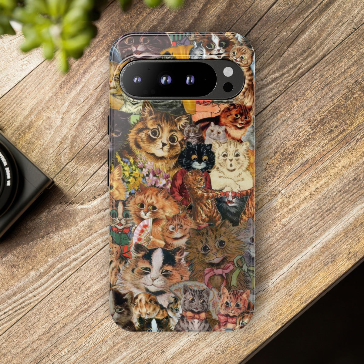 Aesthetic Cats Case - Vintage Kitty Graphic Tough Phone Cases