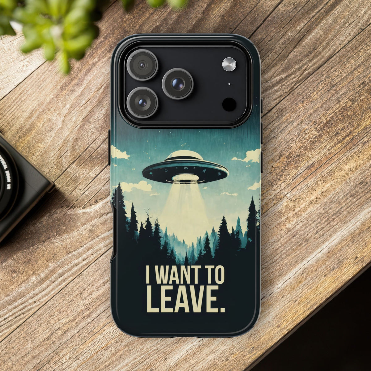 Vintage Alien UFO Graphic Tough Phone Cases