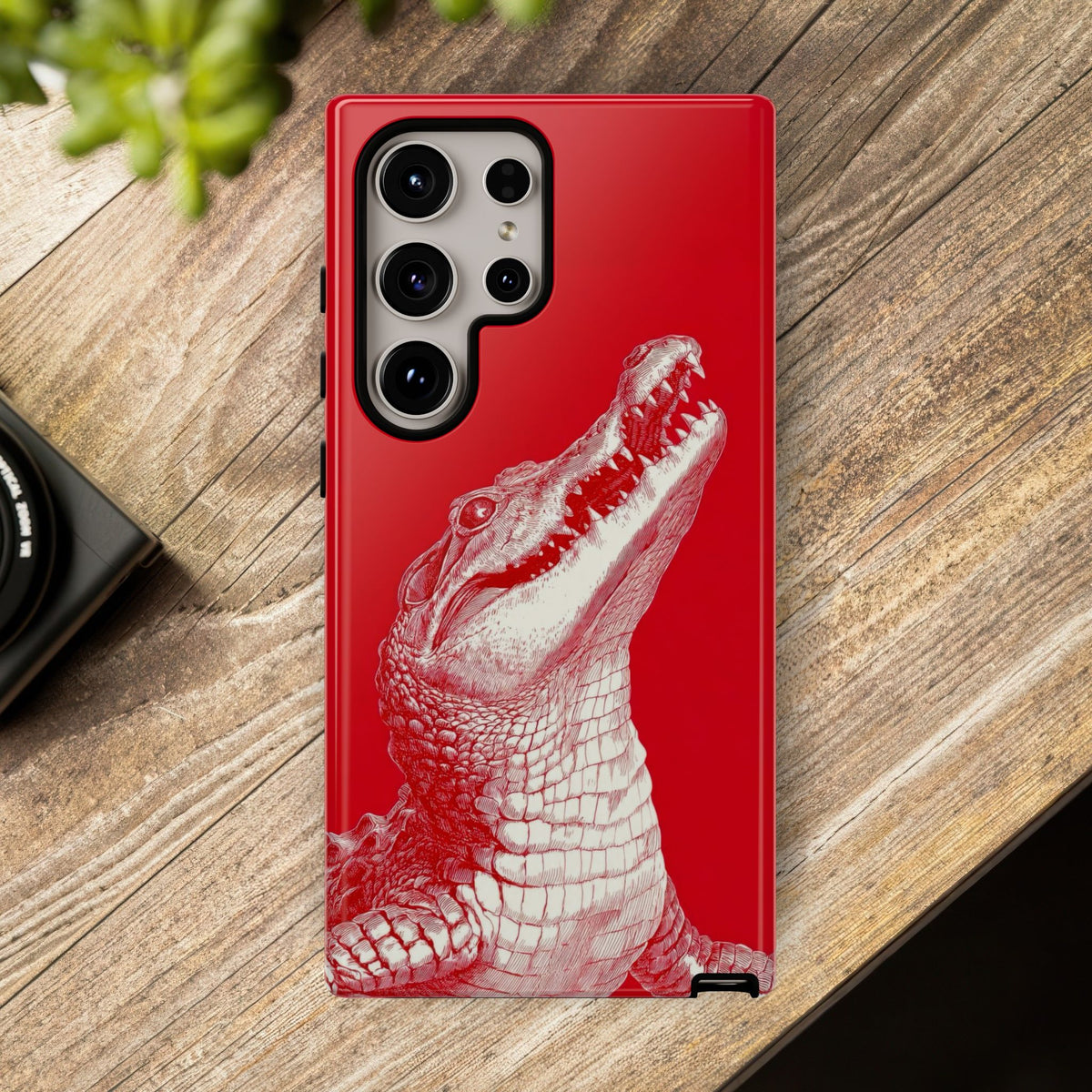 The Crocodile - Etching Style Series Graphic Tough Phone Cases