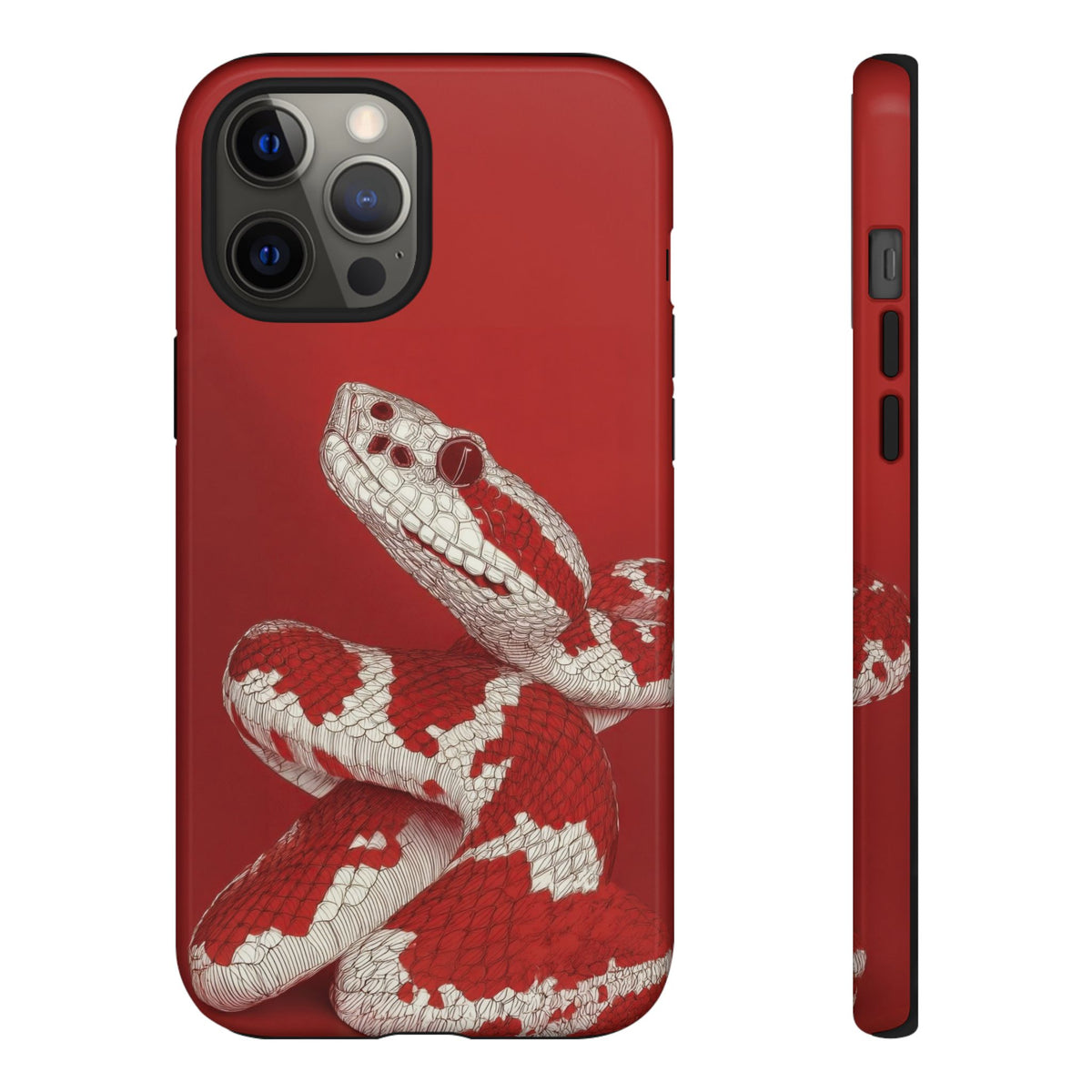 The Snake - Etching Style Series Graphic Tough Phone Cases