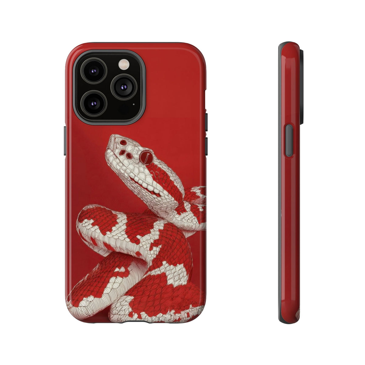 The Snake - Etching Style Series Graphic Tough Phone Cases