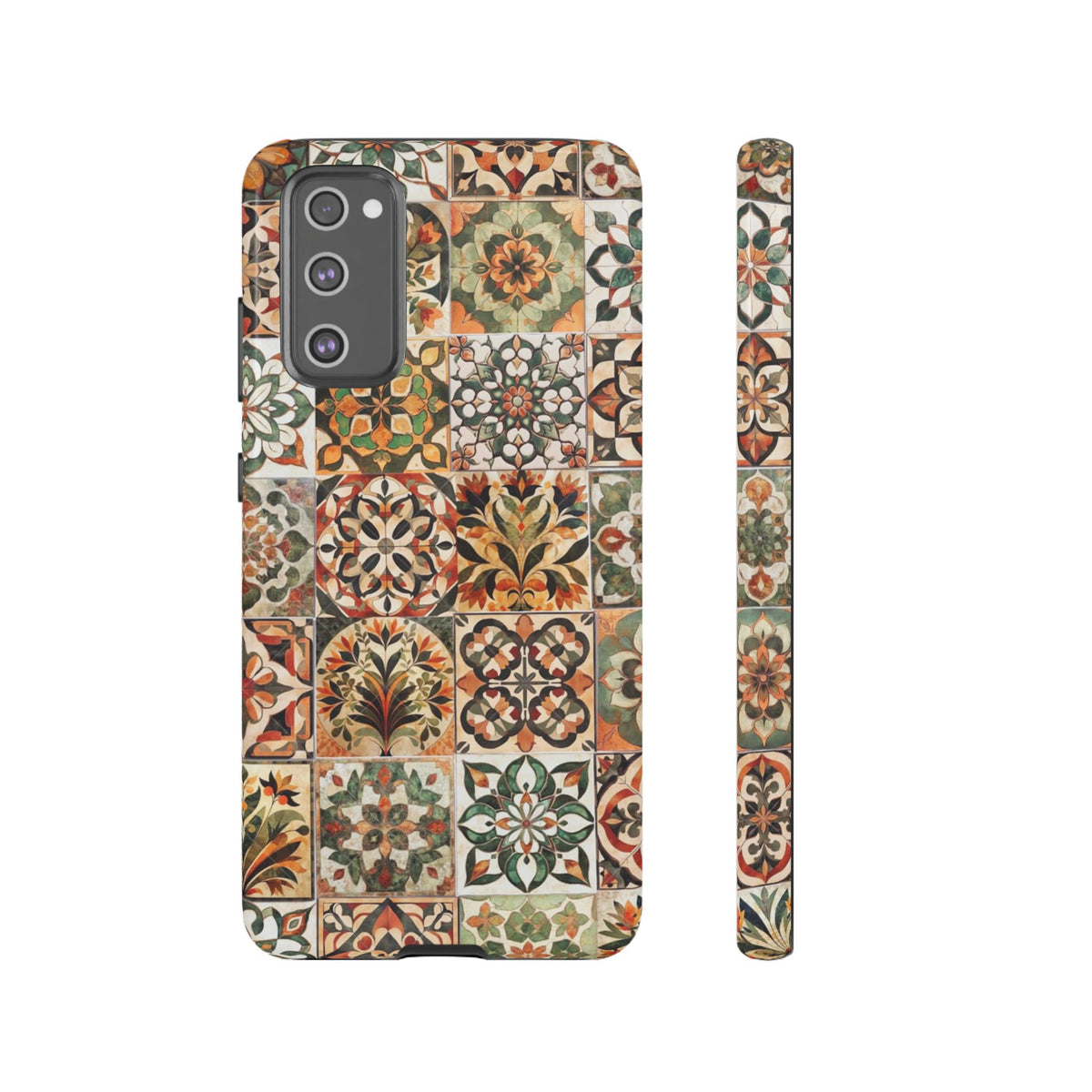 Vintage Mosaic Tile Graphic Tough Phone Cases