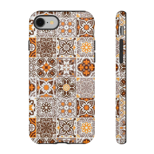 Vintage Mosaic Tile Graphic Tough Phone Cases