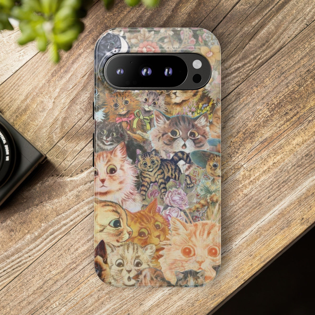 Aesthetic Cats Case - Vintage Kitty Graphic Tough Phone Cases
