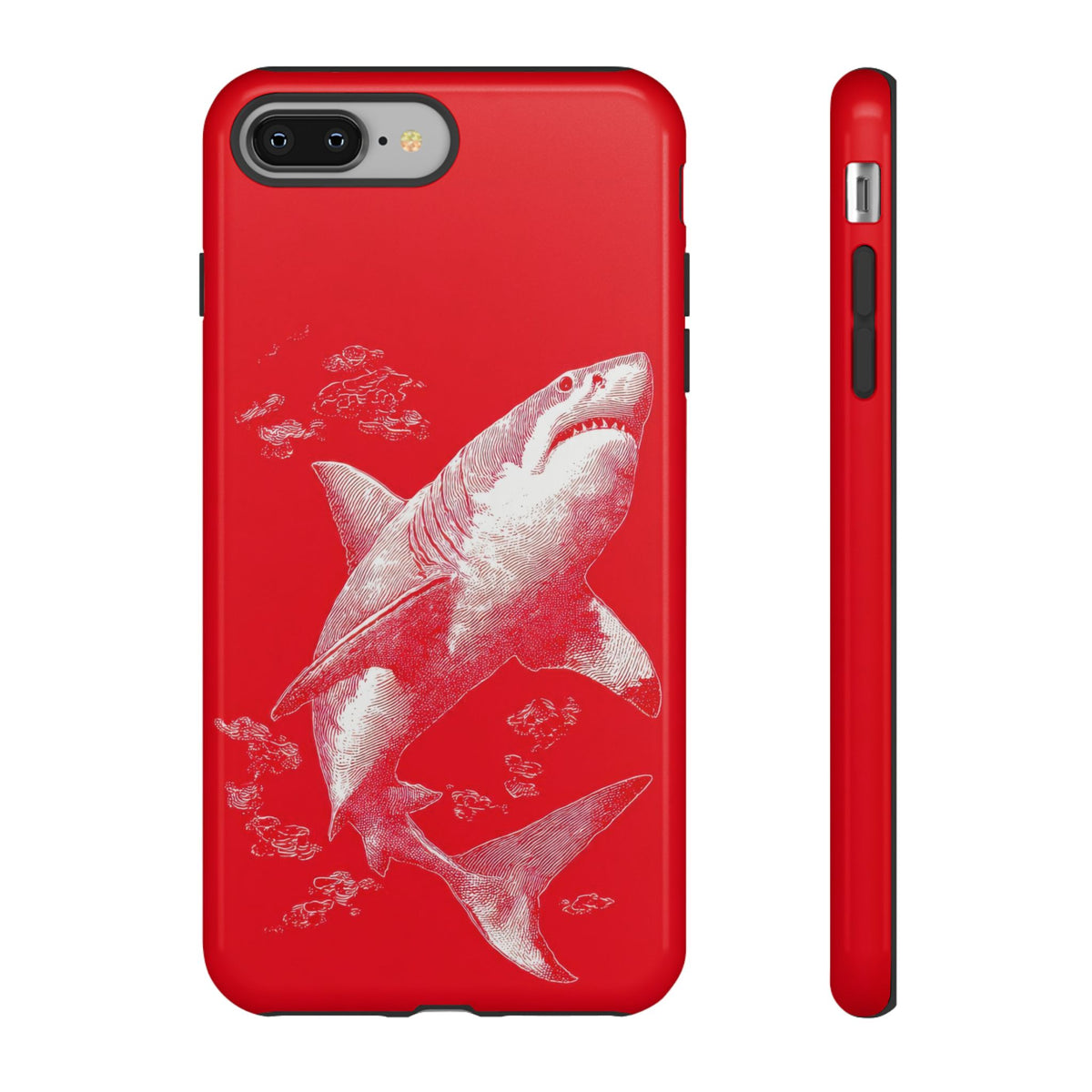 The Shark - Etching Style Series Graphic Tough Phone Cases