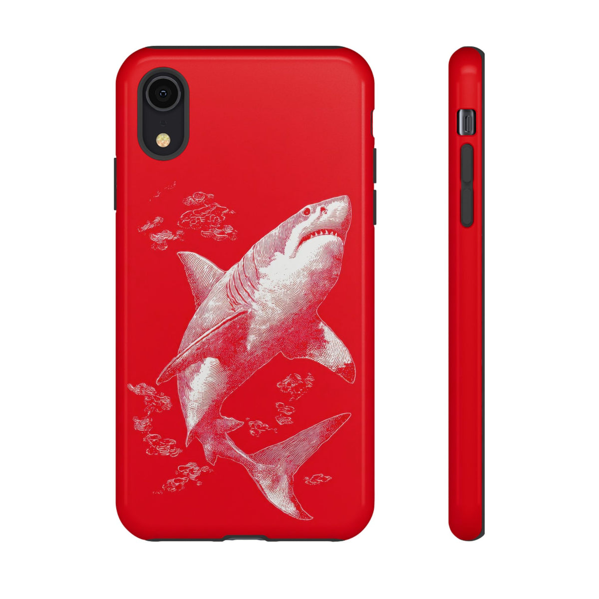 The Shark - Etching Style Series Graphic Tough Phone Cases