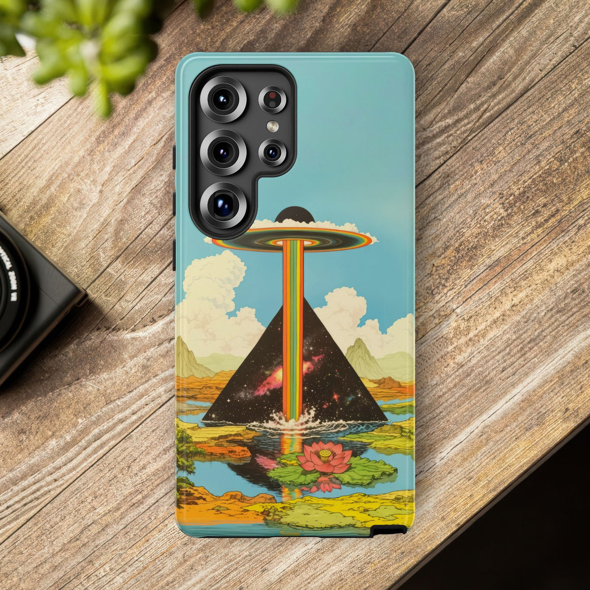 Vintage Alien UFO Graphic Tough Phone Cases