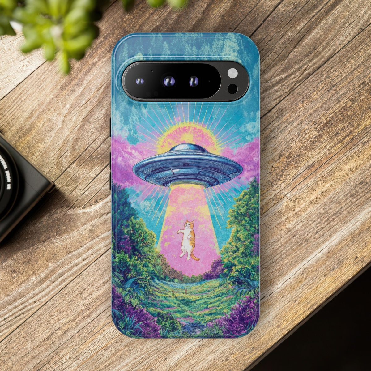 Vintage Alien UFO Graphic Tough Phone Cases