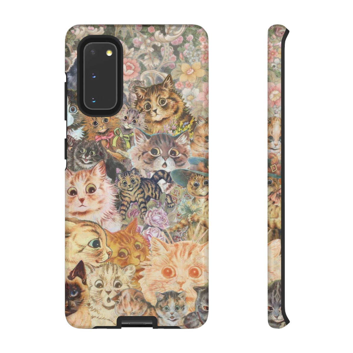 Aesthetic Cats Case - Vintage Kitty Graphic Tough Phone Cases