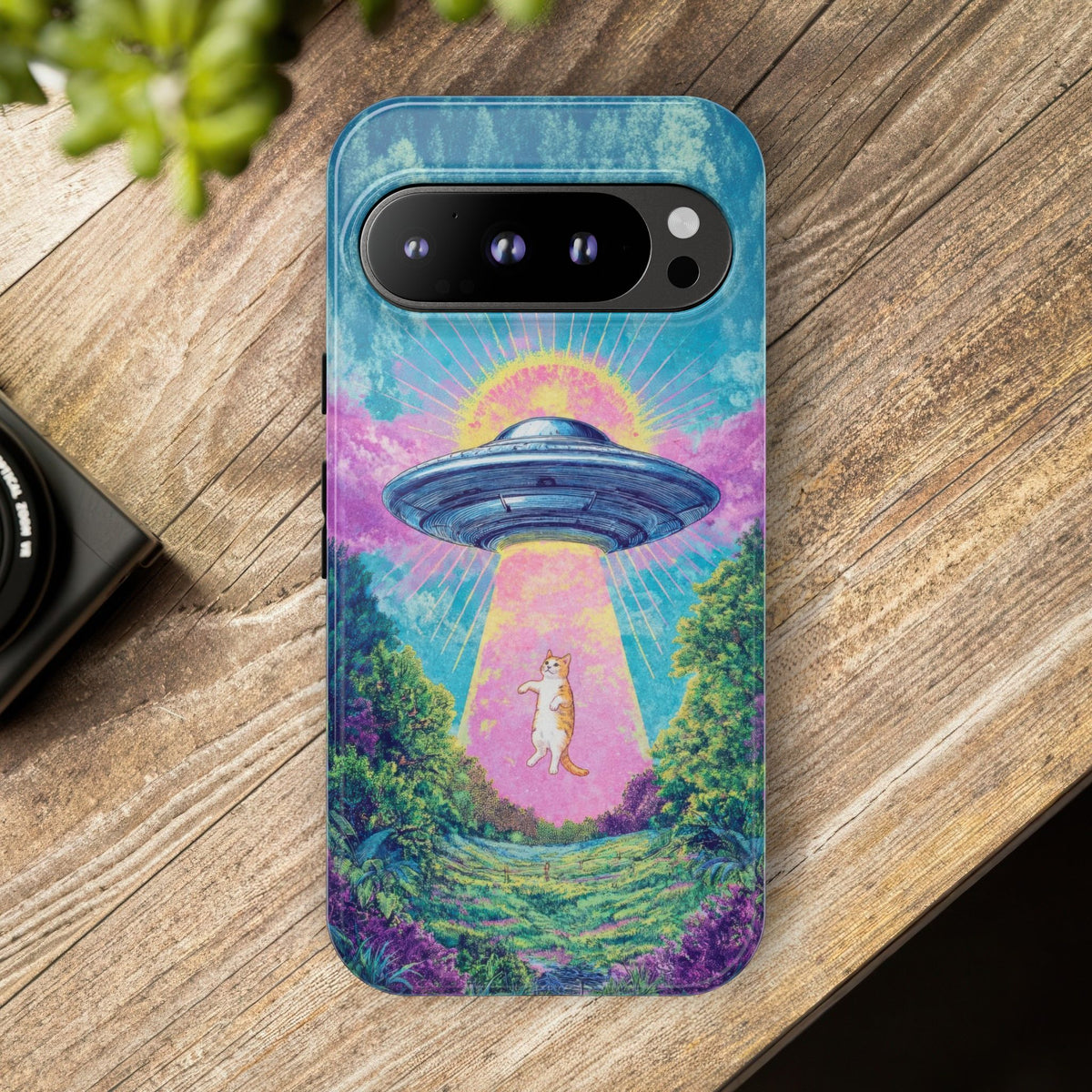 Vintage Alien UFO Graphic Tough Phone Cases