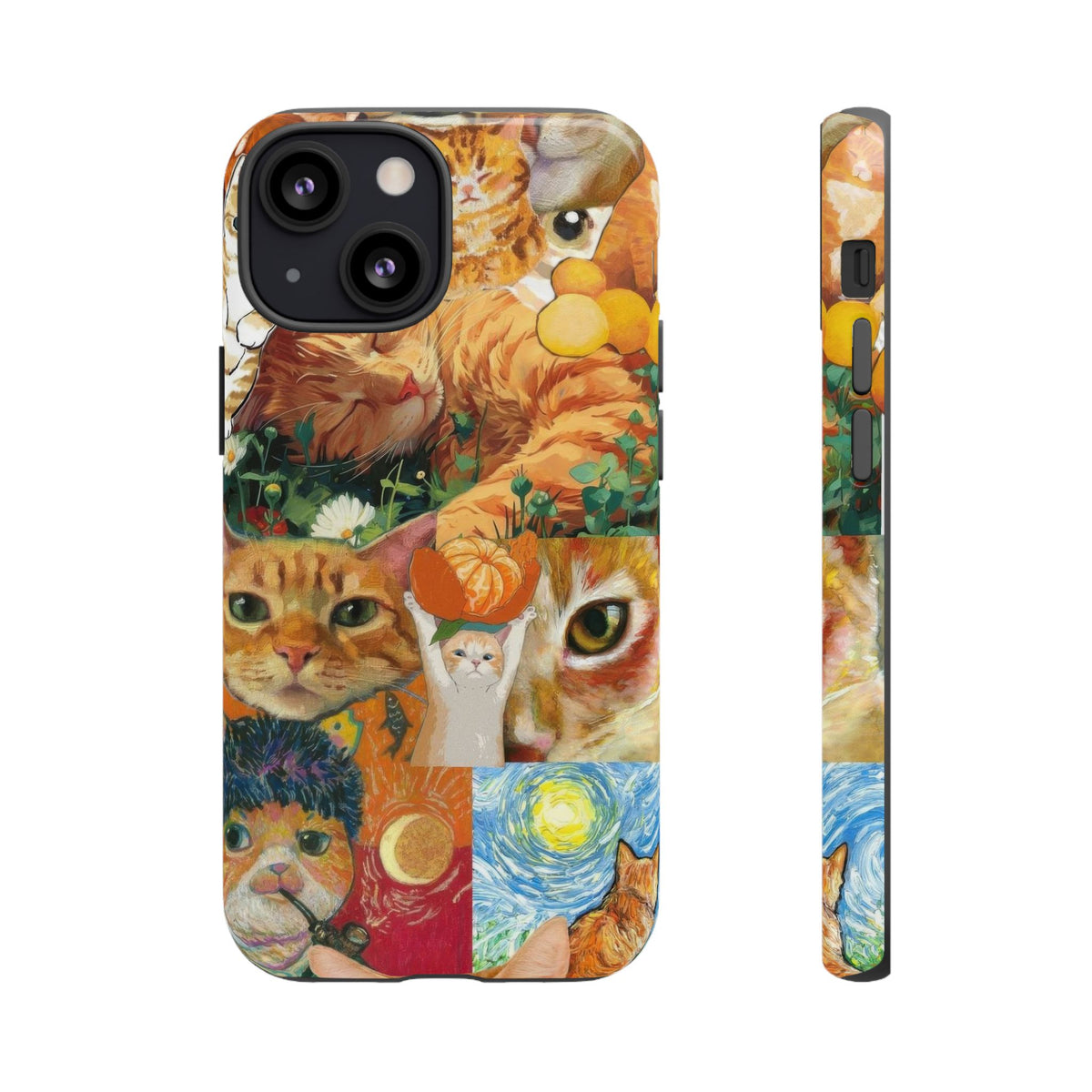 Aesthetic Cats Case - Vintage Kitty Graphic Tough Phone Cases