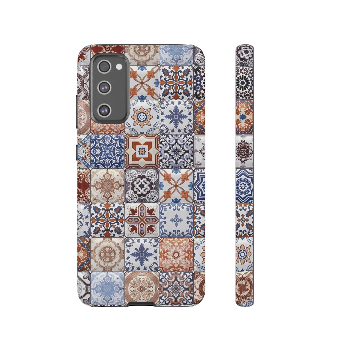 Vintage Mosaic Tile Graphic Tough Phone Cases