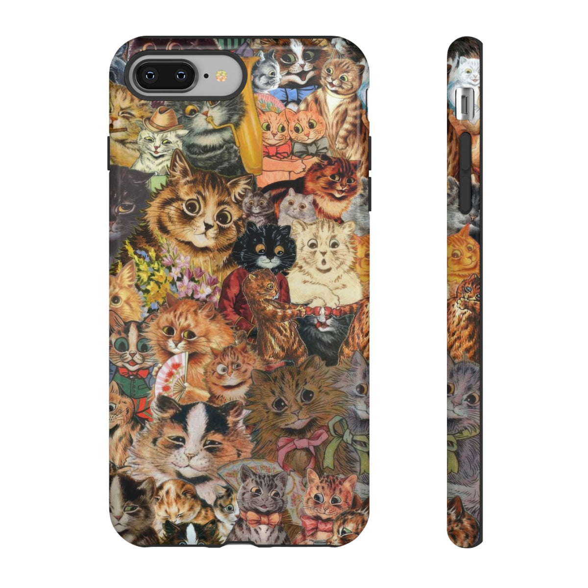 Aesthetic Cats Case - Vintage Kitty Graphic Tough Phone Cases