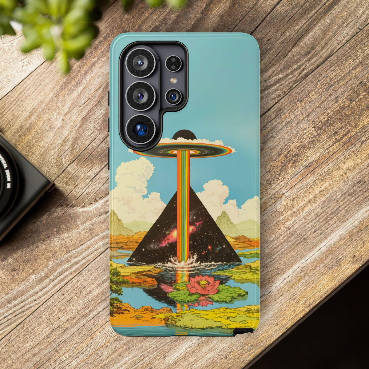 Vintage Alien UFO Graphic Tough Phone Cases